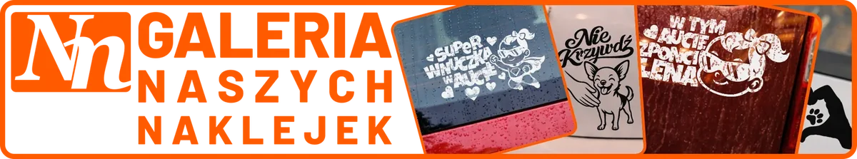 Galeria naszych naklejek - zobacz inspiracje i przykłady z naklejonymi naklejkami, naszenaklejki.pl to najlepsze miejsce do szukania inspiracji, gdzie pomysł zderza się z jakością, najlepsze naklejki od 15 lat
