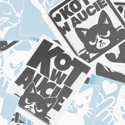 Kategoria Kot i Kotkowe - naklejki z kotami, łapkami i kocimi hasłami