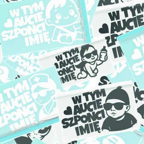 Kategoria Naklejki Personalizowane - własny tekst, imię, personalizowane napisy na auto
